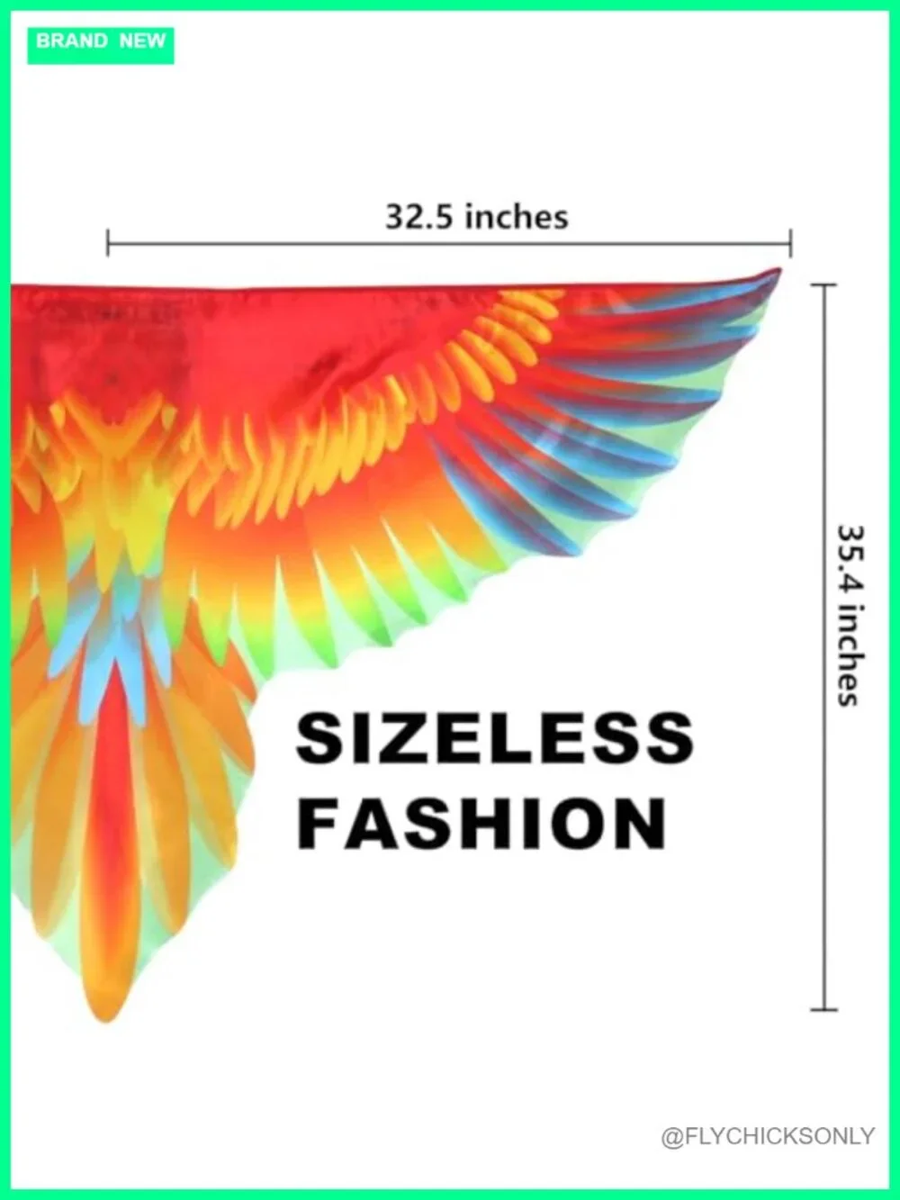 Adult Parrot Bird Wings Costume Cape with Feather Headband Halloween Party